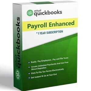 QuickBooks Desktop Payroll Enhanced 2024 – Lifetime License for Windows
